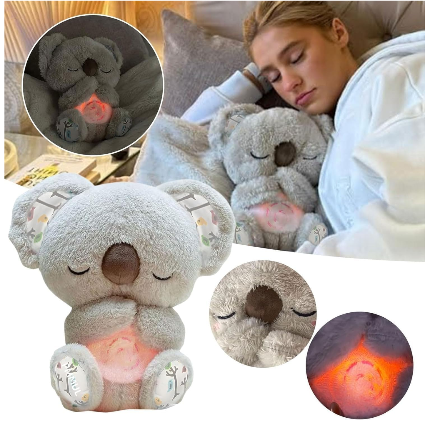 Peluche Relajante que Respira- Calmante para Dormir Mejor